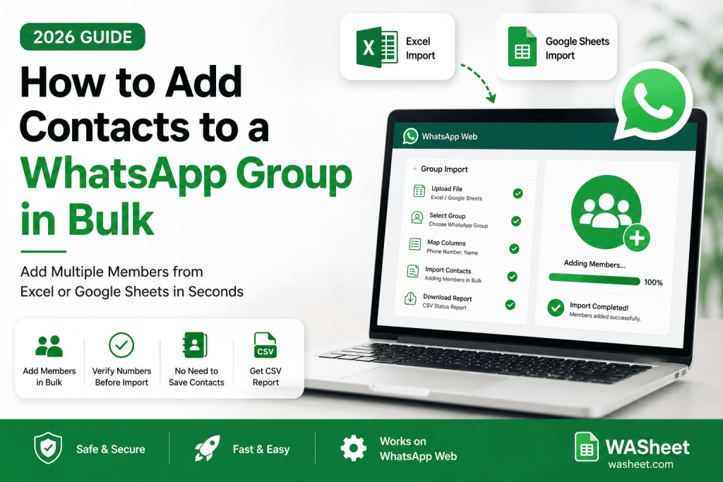 How to Add Contacts to a WhatsApp Group in Bulk