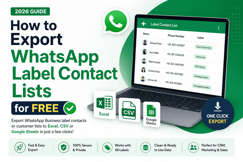How to Export WhatsApp Label Contact Lists for Free