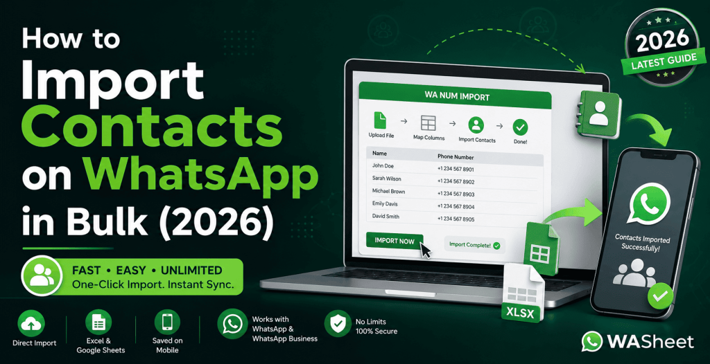 How to Import Contacts on WhatsApp in Bulk