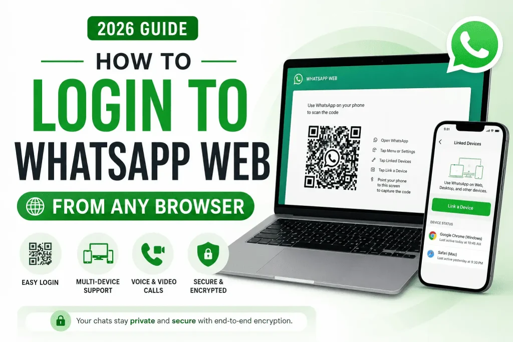 how to login to whatsapp web