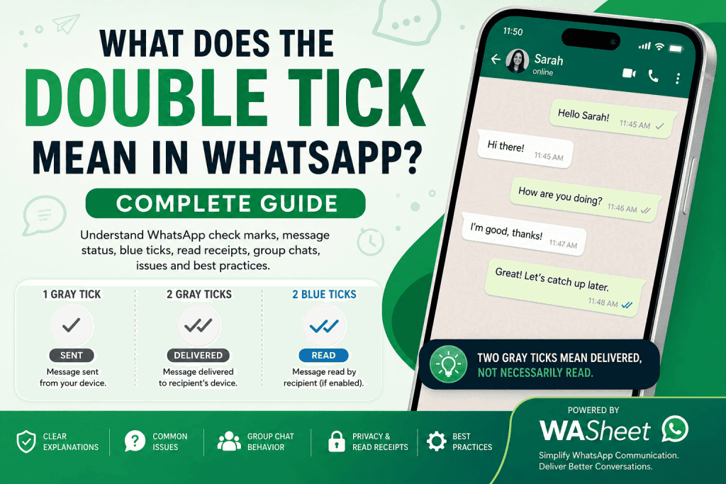 What Does the Double Tick Mean in WhatsApp